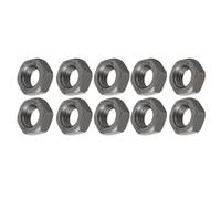 TA-VIGOR 10Pcs Hex Nuts, M14 x 2mm Self Locking Nuts, Carbon Steel Grade 8.8 Oxide Hexagon Nutstones for Lock Washers, Bolts, Screws, Black
