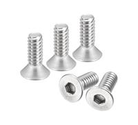TA-VIGOR 10Pcs Hex Socket Countersunk Head Screw Bolts, 10-24x1/2" 304 Stainless Steel Flat Head Socket Cap Screws Bolts Fasteners for Bicycle Motorcycle Repair, Machinery, Household Appliances