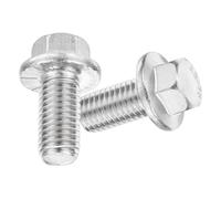 TA-VIGOR 10Pcs M12 x 25mm Hex Serrated Flange Bolts, 304 Stainless Steel Flanged Hex Head Screws for DIY, Machine Tools, Fastener Hardware Applications