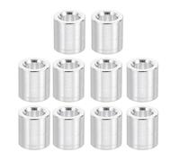 TA-VIGOR 10Pcs M3 Aluminum Spacer, 3.1mm ID x 5mm OD x 6mm Length Metal Round Standoff Bushing Plain Finish Spacer for Mechanical and DIY Projects for M3 Screws Bolts and Rods