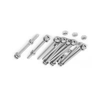 TA-VIGOR 10Pcs M4x55mm Screw Assortment Kit, 304 Stainless Steel Phillips Pan Head Bolt Screw Nut Washer for Professionals, Amateurs, Landlords, Repairmen, Wood Furniture Appliances and DIY