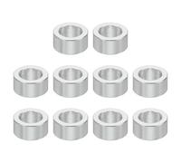 TA-VIGOR 10Pcs M5 Aluminum Spacer, 5.2mm ID x 8mm OD x 4 mm Length Metal Round Standoff Bushing Plain Finish Spacer for Mechanical and DIY Projects for M5 Screws Bolts and Rods