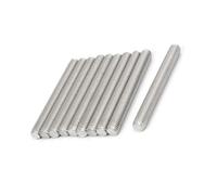 TA-VIGOR 10Pcs M5 x 70mm Fully Threaded Rod, 304 Stainless Steel Studding Rod Bar, Right Hand Threads Rods for Anchor Bolts, Clamps, Hangers and U-Bolts
