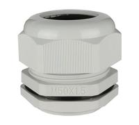 TA-VIGOR 10Pcs M50 Cable Gland, IP68 Waterproof Adjustable Plastic Nylon Wire Connectors Gland Joints for 32mm-38mm Cables, Locknut Stuffing Glands with Locknut and Washer - White