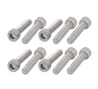 TA-VIGOR 10Pcs M6 Screws, M6 x 25mm Allen Socket Head Cap Screws Bolts, 304 Stainless Steel Hex Socket Screws for Bicycle Repair, Professional Repairmen, Full Threads