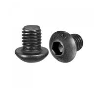 TA-VIGOR 10Pcs M8 x 10mm Alloy Steel Button Head Hex Socket Cap Screws, Flanged Button Bolts Nuts Hex Drive Fastener for Machine