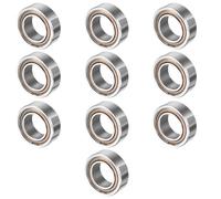 TA-VIGOR 10Pcs MR95ZZ Deep Groove Ball Bearings, 5mm x 9mm x 3mmDouble Sealed Industrial Bearings, Chrome Steel Skateboard Bearings for Motor Electrical Instrument Equipment
