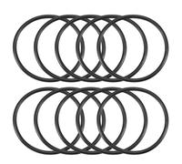 TA-VIGOR 10Pcs Nitrile Rubber O-Rings, 52mm OD 46mm ID 3mm Width Rubber Washers Spacer O-Rings Gasket kit, Metric Sealing Gasket for Hose, Faucet, Automotive, Plumbing