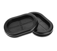 TA-VIGOR 10Pcs Oval Rubber Grommet, 40 x 25mm Double Sided Rubber Hole Plug Closed Grommets Electrical Wire Gasket for Wire Cable Protection