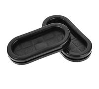 TA-VIGOR 10Pcs Oval Rubber Grommet, 45 x 20mm Double Sided Rubber Hole Plug Closed Grommets Electrical Wire Gasket for Wire Cable Protection