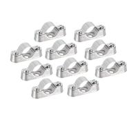 TA-VIGOR 10Pcs Pipe Support Pipe Bracket Clamp, 16mm Pipe Wall Mount Ceiling Mount Rigid Pipe Straps for Pipe Tube Wire Fixing, Laying Plumbing, Electricity, Exhaust