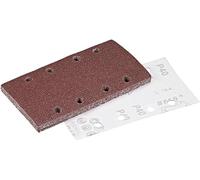TA-VIGOR 10Pcs Sanding Sheets 40 Grit, 95mm x 185mm Rectangular Sandpaper Hook and Loop 8 Holes Sander Pads for Electric Sander