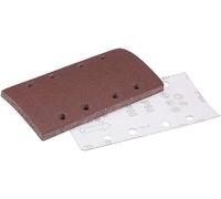 TA-VIGOR 10Pcs Sanding Sheets 80 Grit, 95mm x 185mm Rectangular Sandpaper Hook and Loop 8 Holes Sander Pads for Electric Sander