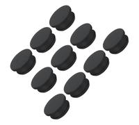 TA-VIGOR 10Pcs Silicone Snap in Locking Hole Plugs, 30mm Diameter Hole Stoppers, Rubber Panel Seal Cover Flush Type Panel Round for Kitchen Rubber Bulkheads Waterproof Sealing Plugs, Black