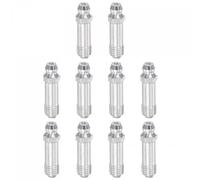 TA-VIGOR 10Pcs Straight Grease Nipples Fitting, M8 x 1mm Metric Thread Nickel-Plated Iron Hydraulic Grease Fitting Accessories for Automotive, Agricultural & Industrial Machinery