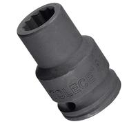 TA-VIGOR 12-Point Deep Impact Socket, 3/4-Inch Drive 19mm Metric Spindle Axle Nut Socket Driver Wrench, Durable CR-MO Steel 56mm Length Nut Impact Socket for Auto Repair Easy Removal