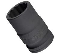 TA-VIGOR 12-Point Deep Impact Socket, 3/4-Inch Drive 24mm Metric Spindle Axle Nut Socket Driver Wrench, Durable CR-MO Steel 56mm Length Nut Impact Socket for Auto Repair Easy Removal