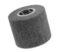 TA-VIGOR 120mm x 100mm 60 Grit Non-Woven Polishing Burnishing Wheel, Nylon Abrasive Cloth Wire Drawing Buffing Wheel for Stainless Steel Metal Aluminum Copper Surface Finishing, 1Pcs