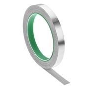 TA-VIGOR 12mm Aluminium Foil Tape Double Sided Conductive, High Temperature HVAC Duct Tape for Sealing & Patching, Conductive, Flame Retardant, Waterproof for Hot/Cold Air Ducts, Metal Repair