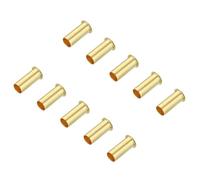 TA-VIGOR 12mm Tube OD Brass Compression Insert, 10PCS Brass Tube Insert Support Compression Sleeve Fitting Assortment Kit for Oil Water Air Pipe