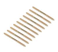 TA-VIGOR 12Pcs Hanger Bolts, M5x65mm Double Ended Self-Tapping Thread Wood to Wood Dowel Screws, Double Ended Dowel Screws, Screw Dowels Hanger for Wood Connecting