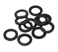 TA-VIGOR 12Pcs Rubber Flat Washers, 30mm OD, 20mm ID, 2.5mm Thickness, Heavy Duty Black Rubber Grommet Vibration Dampening Sealing Pads for Faucet, Pipe, Water Hose, Bolt Fasteners
