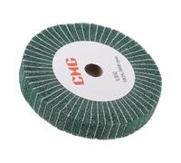 TA-VIGOR 150mm x 25mm 240 Grit Non-Woven Polishing Burnishing Wheel, Nylon Abrasive Cloth Wire Drawing Buffing Wheel for Stainless Steel Metal Aluminum Copper Surface Finishing, 1Pcs