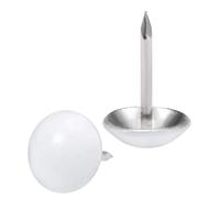 TA-VIGOR 150Pcs Decorative Upholstery Tacks for Furniture Sofa Chair Bed, 11mm x 17mm White Nailhead Trim for Upholstery Nails, DIY Crafts & Home Décorb