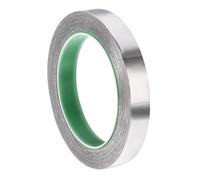 TA-VIGOR 15mm Aluminium Foil Tape Double Sided Conductive, High Temperature HVAC Duct Tape for Sealing & Patching, Conductive, Flame Retardant, Waterproof for Hot/Cold Air Ducts, Metal Repair