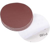 TA-VIGOR 15Pcs 125mm PSA Sanding Discs, 180 Grit 5 Inch Self Adhesive Stickyback Sandpaper Discs, Aluminum Oxide Sandpaper for DA Sander, Sand Automotive Car Paint, Wood, Metal