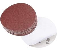 TA-VIGOR 15Pcs 125mm PSA Sanding Discs, 40 Grit 5 Inch Self Adhesive Stickyback Sandpaper Discs, Aluminum Oxide Sandpaper for DA Sander, Sand Automotive Car Paint, Wood, Metal