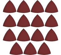 TA-VIGOR 15Pcs 320 Grit Detail Sander Sandpaper Triangular Sanding Hook and Loop Abrasive Paper Multi Tool Sanding Pad for Wood Furniture
