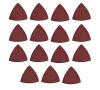 TA-VIGOR 15Pcs 80 Grit Detail Sander Sandpaper Triangular Sanding Hook and Loop Abrasive Paper Multi Tool Sanding Pad for Wood Furniture, 80# 83x83x83mm