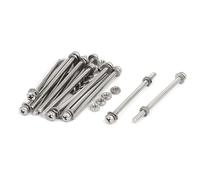 TA-VIGOR 15Pcs M3x50mm Screw Assortment Kit, 304 Stainless Steel Phillips Pan Head Bolt Screw Nut Washer for Professionals, Amateurs, Landlords, Repairmen, Wood Furniture Appliances and DIY