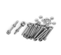 TA-VIGOR 15Pcs M4x40mm Screw Assortment Kit, 304 Stainless Steel Phillips Pan Head Bolt Screw Nut Washer for Professionals, Amateurs, Landlords, Repairmen, Wood Furniture Appliances and DIY