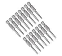 TA-VIGOR 15Pcs T15 Torx Head Screwdriver Bits 1/4 Inch Hex Shank, 50mm Long Magnetic Tamper Proof Star S2 Steel Security Torx Bits with Hole for Impact Driver Drill Bits Hand Tools