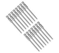 TA-VIGOR 15Pcs T15 Torx Head Screwdriver Bits 1/4 Inch Hex Shank, 75mm Long Magnetic Tamper Proof Star S2 Steel Security Torx Bits with Hole for Impact Driver Drill Bits Hand Tools