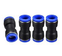 TA-VIGOR 16mm Push to Connect Fittings, 5/8" OD Air Line Quick Connectors, Straight Tube Fittings, Pneumatic Air Hose Connectors Kit, Plastic Push-to-Connect Air Fittings, 4Pcs