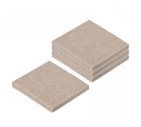 TA-VIGOR 16Pcs Self-Adhesive Felt Furniture Pads 38mm x 38mm, Square Floor Protectors for Chair and Table Legs, Anti-Scratch Beige Pads for Wooden, Laminate and Tiled Floors