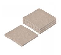 TA-VIGOR 16Pcs Self-Adhesive Felt Furniture Pads 85mm x 85mm, Square Floor Protectors for Chair and Table Legs, Anti-Scratch Beige Pads for Wooden, Laminate and Tiled Floors