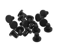 TA-VIGOR 16Pcs Silicone Hole Plug, Rubber Stoppers Sealing Hole Cover Caps, Waterproof Bungs for 5mm / 0.20" Holes Bottle Pipes, Black