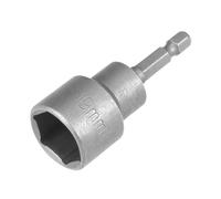 TA-VIGOR 19mm Nut Setter Driver Bit Magnetic, 65mm Quick-Change | 1/4" Hex 6-Point Socket Bit, CR-V Steel With Phosphated Finish For Power Drills, Impact Drivers, Roofing and Furniture