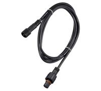TA-VIGOR 1M 2 Pin Christmas Fairy Lights Extension Cable, 22AWG Waterproof Extension Lead, Outdoor Anti-Corrosion IP67 Connector with Male and Female at Both Ends for LED Strips Patio Balcony Black