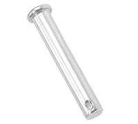 TA-VIGOR 1pc 10 x 60mm Clevis Pins Single Hole, 304 Stainless Steel Flat Head Link Hinge Pin Fastener for Mechanical Linkage, Ship Rigging, Fixed Parts