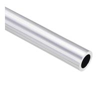 TA-VIGOR 1Pc 6063 Aluminum Round Tube, 25mm OD 15mm ID 400mm Length Metal Seamless Straight Tubing Aluminum Pipe for Home Furnishing, Machinery, DIY Handicraft