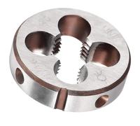 TA-VIGOR 1pc 7/16-20 UNF Metric Adjustable Threading Die, Alloy Tool Steel Right Hand Round Die for Processing, Correcting or Cleaning External Threads (Metal, Plastic)