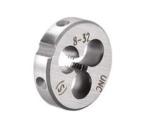 TA-VIGOR 1pc 8-32 UNC Metric Adjustable Threading Die, Alloy Tool Steel Right Hand Round Die for Processing, Correcting or Cleaning External Threads (Metal, Plastic)