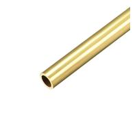 TA-VIGOR 1Pc Brass Round Tube, 10mm OD 1mm Wall Thickness 300mm Length High Strength Seamless Straight Pipe Tubing for DIY Crafts Gardening Hobby Model