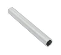 TA-VIGOR 1Pc Lamp Pipe Nipple, M12x100mm Fully Threaded Rod, Hollow Lamps Repair Part Hardware, Zinc Plated All Thread Screw Studs for LampLights, Furniture Assembly Fastening, Silver Tone