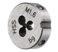 TA-VIGOR 1pc M1.6 x 0.35 Metric Adjustable Threading Die, High Speed Steel Right Hand Round Die for Processing, Correcting or Cleaning External Threads (Metal, Plastic)